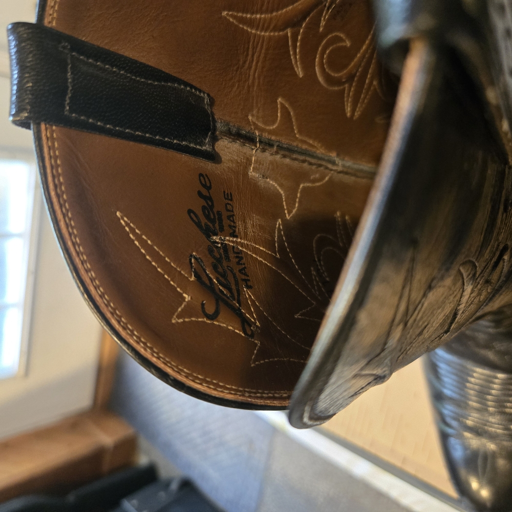 Black Western Cowboy Boots - Picture 4 of 5